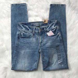 AE ✨ NWT stretchy skinny  sz 00 low rise 25x29
